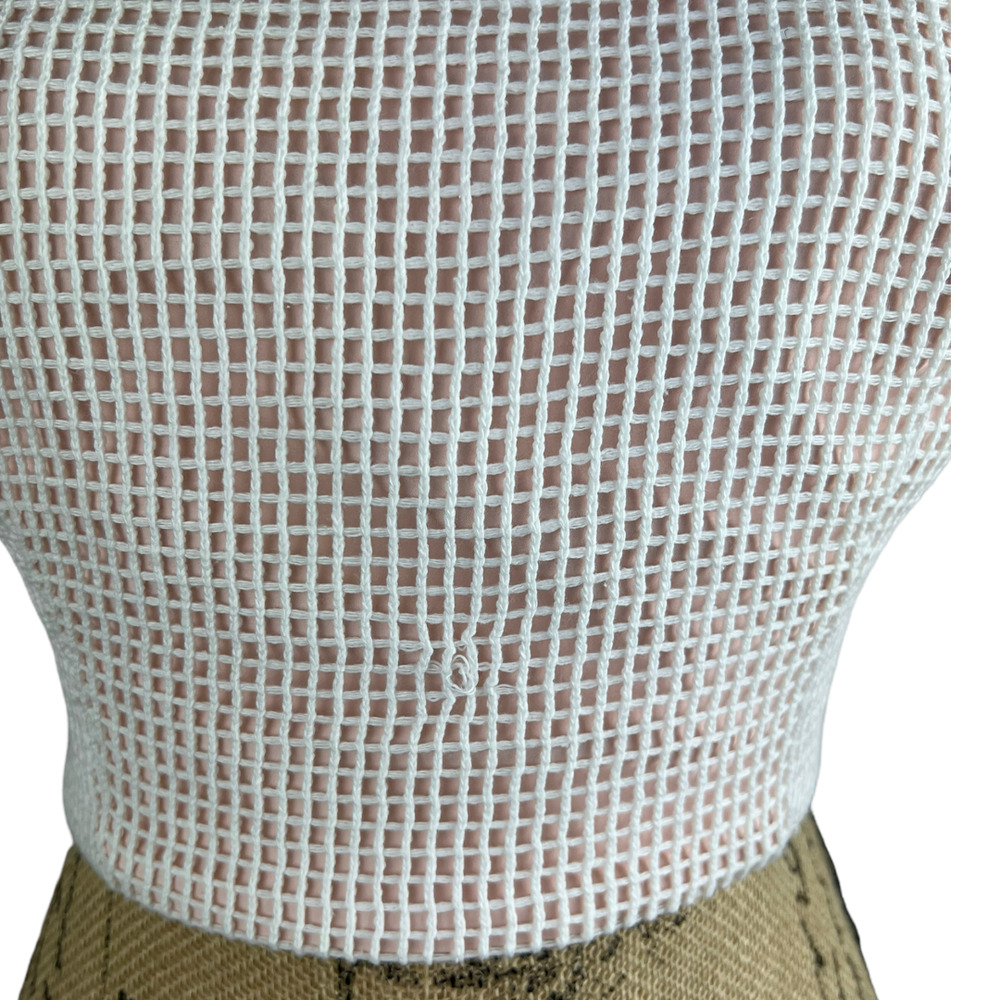 NWT Fame and Partners Lace Up Halter Crop Top Size 10 - Picture 6 of 6